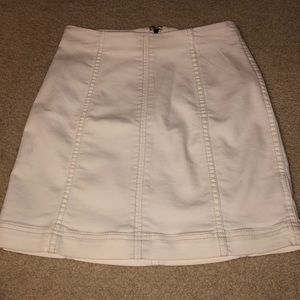 Free People Modern Femme White Mini Skirt
